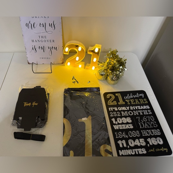 Other - 21st birthday decorations